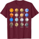 Solar System Planets Science Space Boys Girls STEM Kids T-Shirt - T-Shirt | Maroon