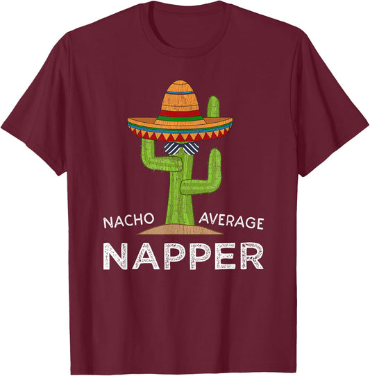 Fun Nap Lover Humor | Funny Napping Saying Napper T-Shirt - T-Shirt | Maroon