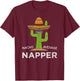Fun Nap Lover Humor | Funny Napping Saying Napper T-Shirt - T-Shirt | Maroon