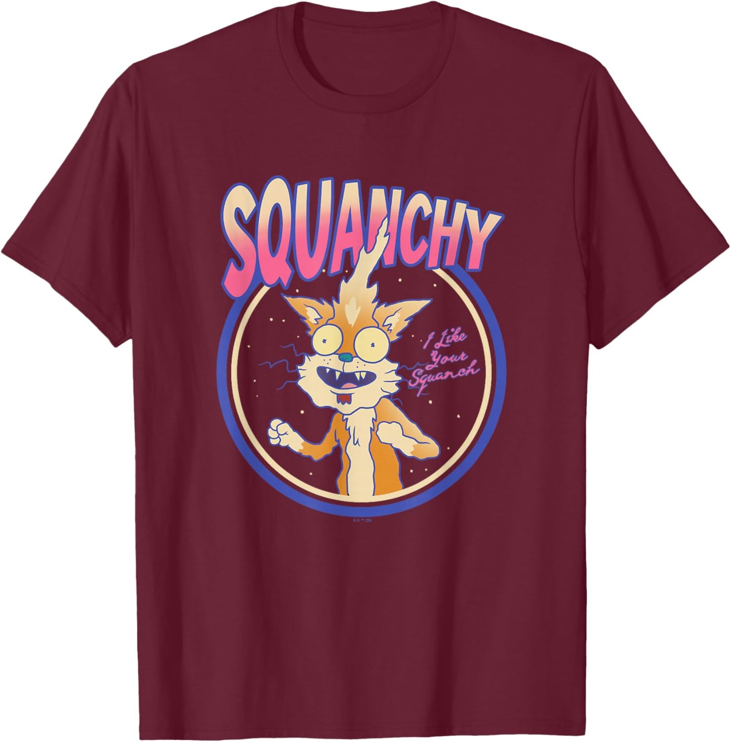 Rick And Morty Season 7 Squanchy I Like Your Squanch Retro T-Shirt - T-Shirt | Maroon