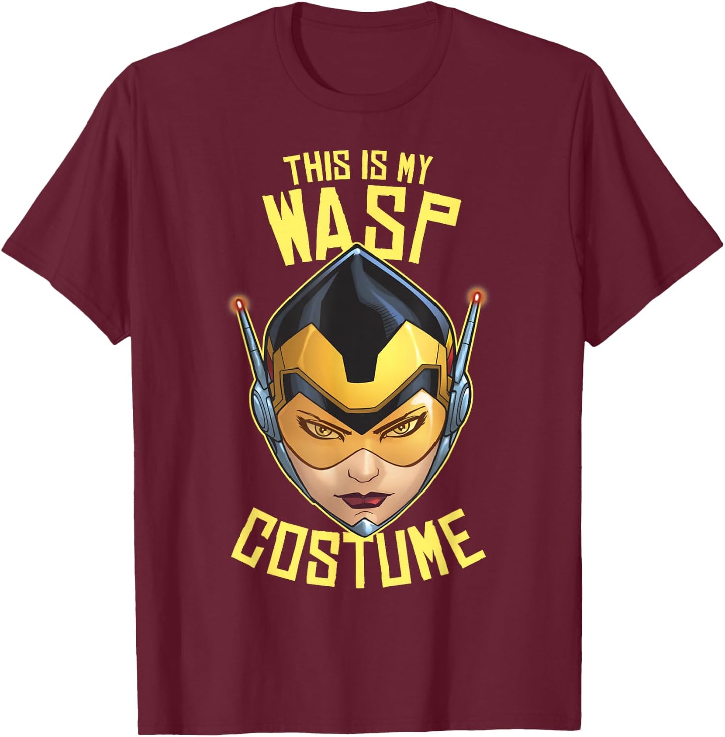 Marvel The Wasp This is My Costume Halloween T-Shirt - T-Shirt | Maroon