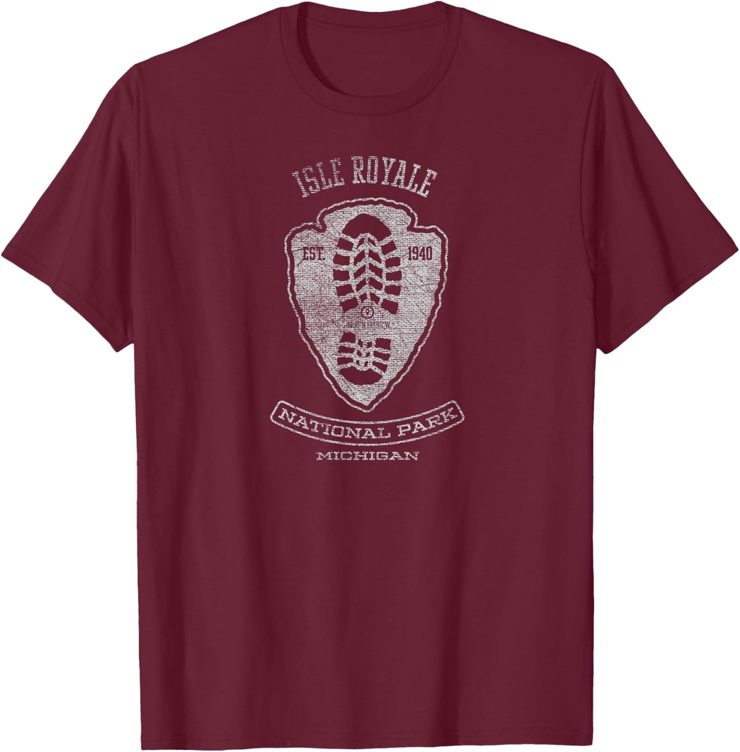 Isle Royale National Park Vacation T-Shirt - T-Shirt | Maroon