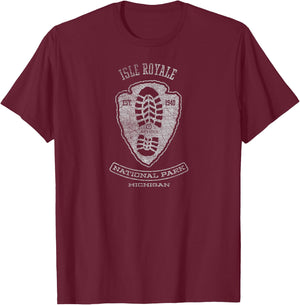 Isle Royale National Park Vacation T-Shirt - T-Shirt | Maroon