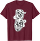 Laugh Now Cry Later Chicano Tattoo Flash T-Shirt - T-Shirt | Maroon