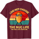 Kid Nug-Life I Love Chicken Nugget Boy Toddler Funny Graphic T-Shirt - T-Shirt | Maroon