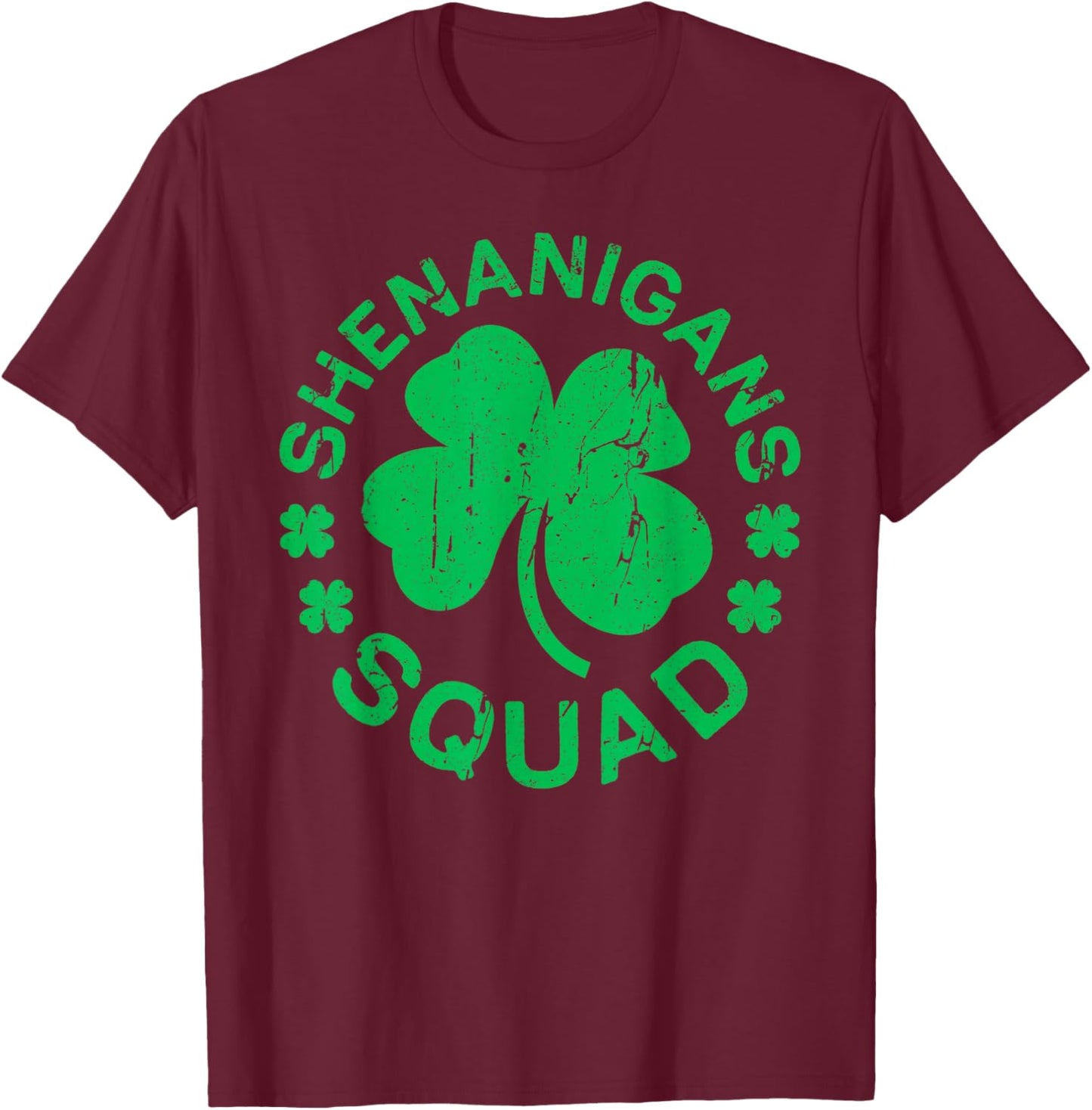 Shenanigans Squad Shirt Irish Men Women Kids St Patricks Day T-Shirt - T-Shirt | Maroon