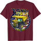 Tonka Tough Since 1947 American Flag Circle T-Shirt - T-Shirt | Maroon