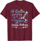 A Queen was Born in October Happy Birthday to Me T-Shirt - T-Shirt | Maroon