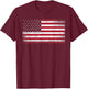 4th of July American Flag Vintage Country Small T-Shirt - T-Shirt | Maroon