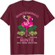 Auntiemingo Auntie Flamingo Lover Aunt Tita Tia Faunty Aunty T-Shirt - T-Shirt | Maroon