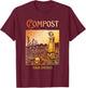 Compost Your Enemies Funny Halloween T-Shirt - T-Shirt | Maroon