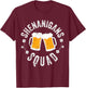Shenanigans Squad Beer Irish Shamrock St. Patrick's Day T-Shirt - T-Shirt | Maroon