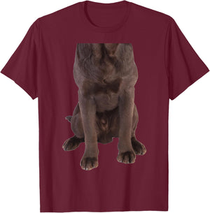 Brown Labrador Retriever Chocolate Lab Funny Dog Costume Women Girls Kids T-Shirt - T-Shirt | Maroon