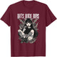 Bats Over Boys Quote Dark Aesthetic Spooky Gothic Anime Girl T-Shirt - T-Shirt | Maroon