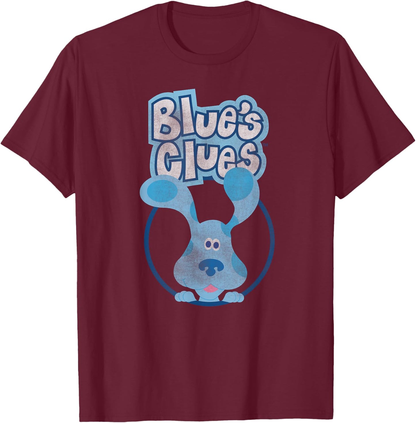 Blues Clues in A Circle T-Shirt - T-Shirt | Maroon