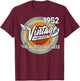 1952 Born Made in 1952 Vintage Biker Birthday Gifts T-Shirt - T-Shirt | Maroon