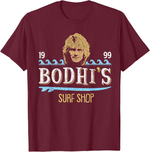 Bodhis Vintage Surf Shop 90s Movie T-Shirt - T-Shirt | Maroon