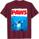 xiongying Paws Cat and Mouse Top, Cute Funny Cat Lover Parody T-Shirt - T-Shirt | Maroon