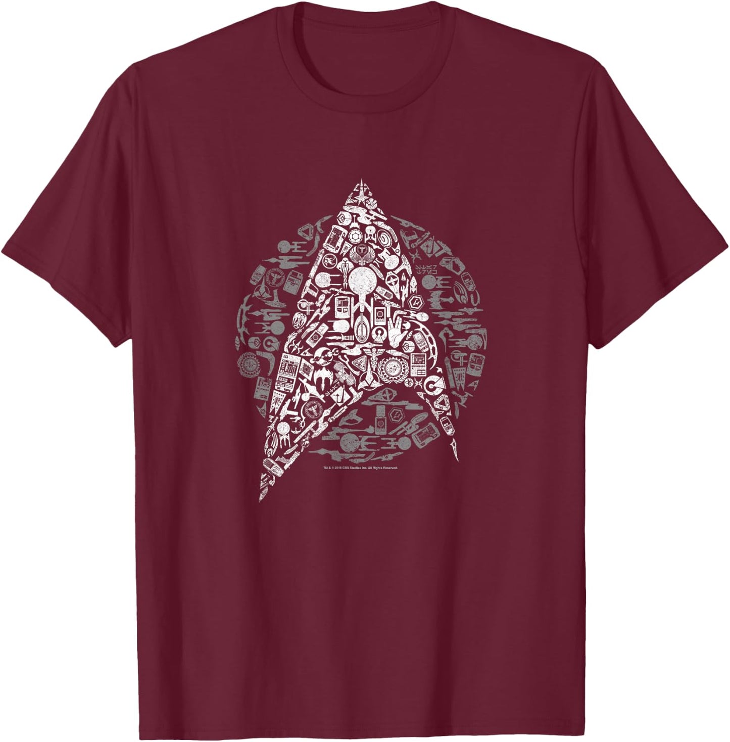 Star Trek: The Original Series Iconic Mashup T-Shirt - T-Shirt | Maroon