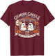 Gilmore Ghouls Where You Haunt, I Will Follow Apparel T-Shirt - T-Shirt | Maroon
