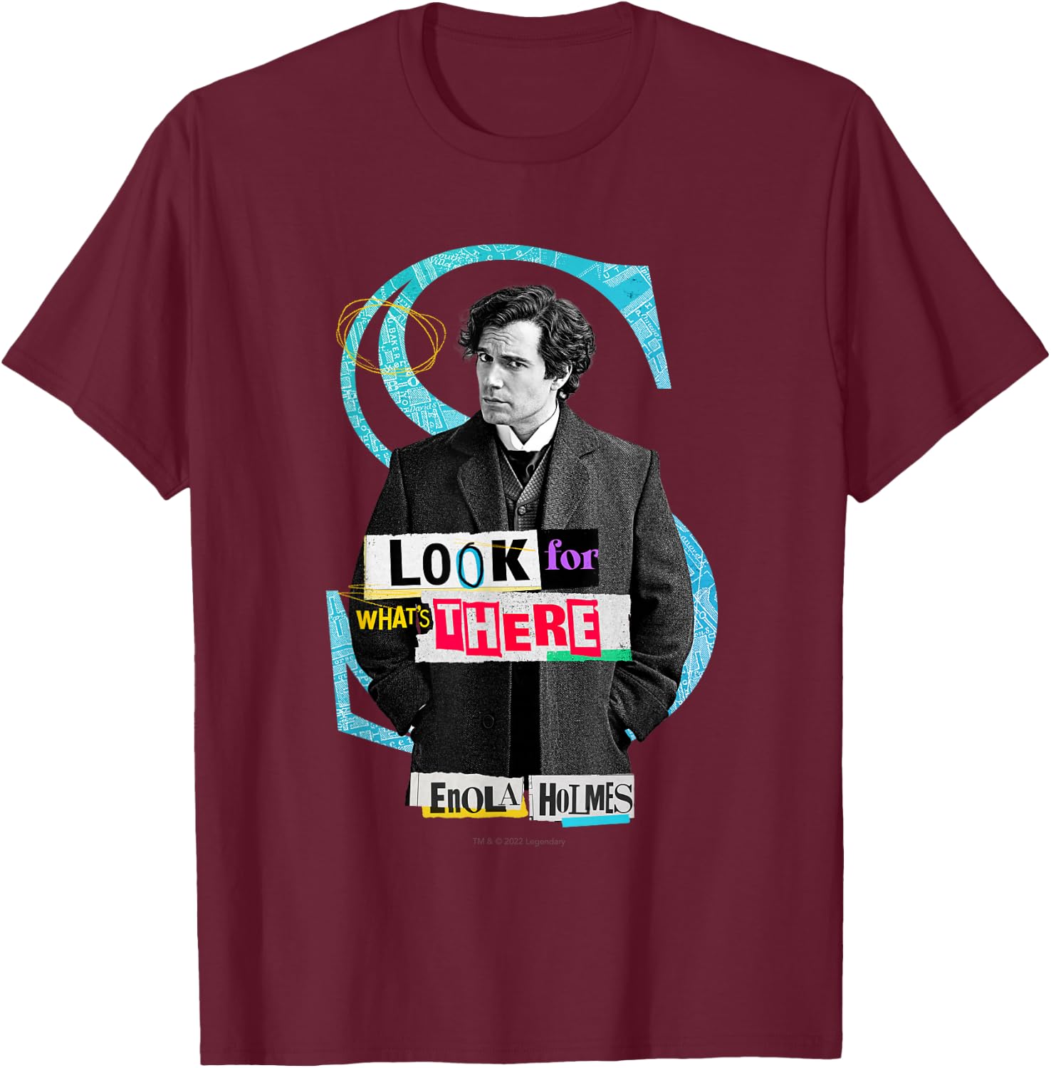 Enola Holmes - Sherlock Holmes (Henry Cavill) - Look T-Shirt - T-Shirt | Maroon