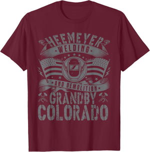 Heemeyer Welding and Demolition Grandby Colorado heemeyer T-Shirt - T-Shirt | Maroon
