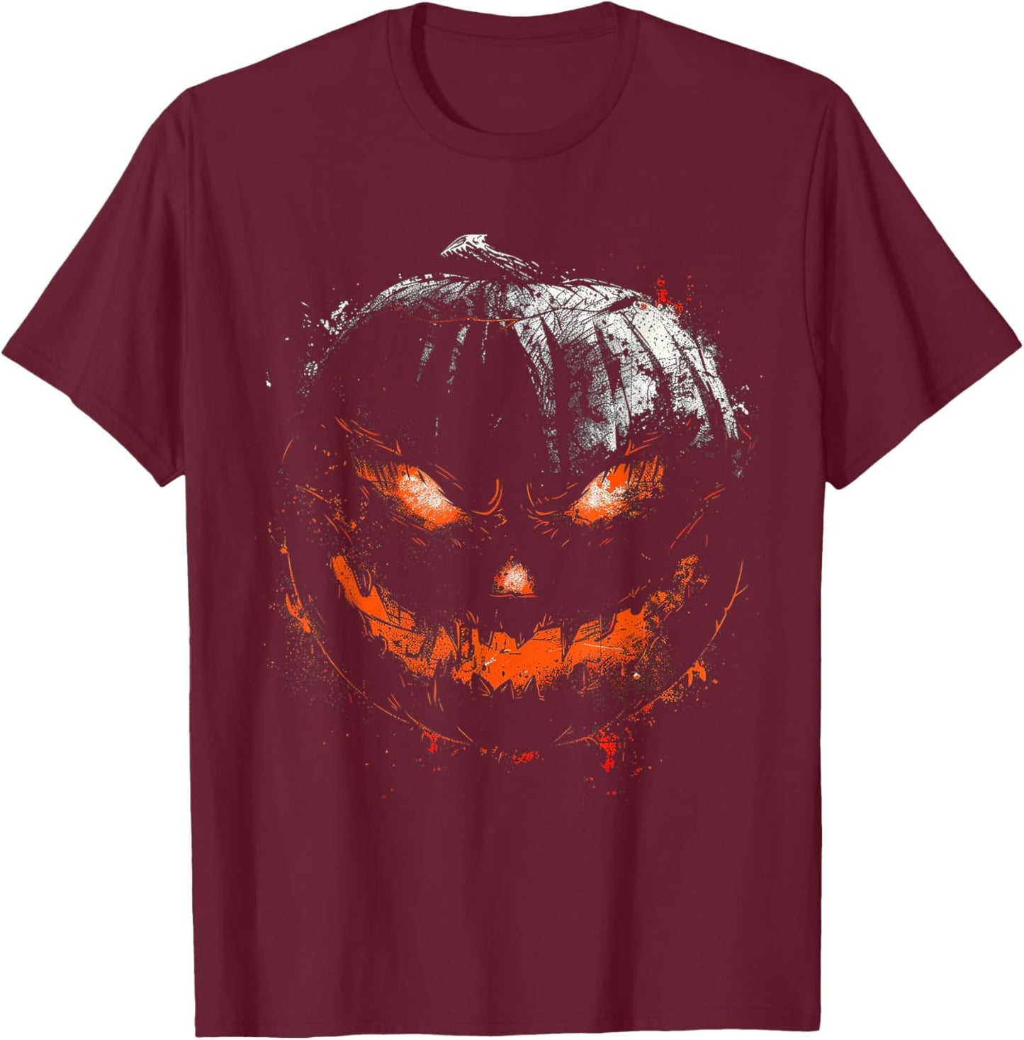 Pumpkin Costume Halloween Spooky Art Pumpkin T-Shirt - T-Shirt | Maroon