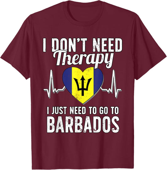 Barbados Flag I Vacation Barbados T-Shirt - T-Shirt | Maroon