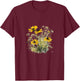 Mother's Day Watercolor Wildflowers Black Eyed Susan T-Shirt - T-Shirt | Maroon