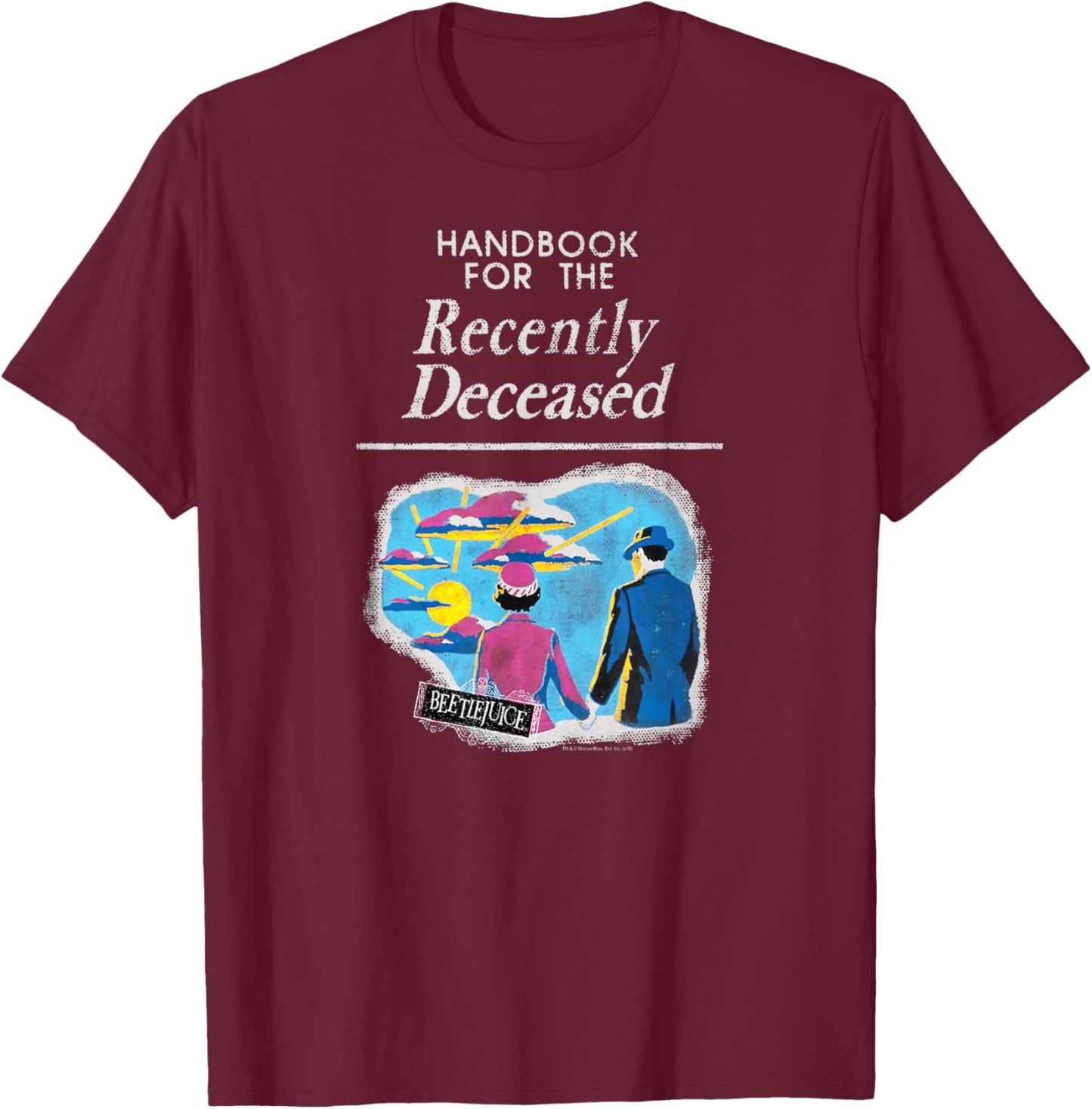 Beetlejuice The Handbook T-Shirt - T-Shirt | Maroon