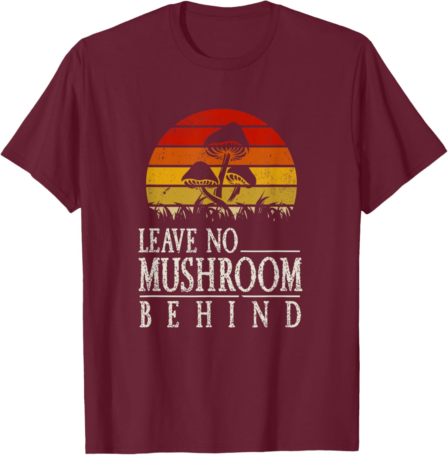 Funny Foraging Morels Fungi Mushroom Picker Mushroom Hunter T-Shirt - T-Shirt | Maroon