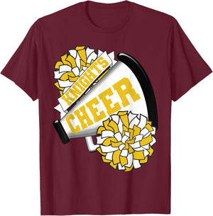 Knights Cheer Back To School Cheerleading Spirit GY T-Shirt - T-Shirt | Maroon