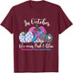 in October Wear Pink & Blue Pregnancy Infant Loss Awareness T-Shirt - T-Shirt | Maroon