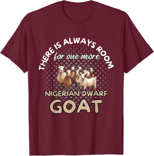 Nigerian Dwarf Goat Owner Nigerian Dwarf Goats T-Shirt - T-Shirt | Maroon