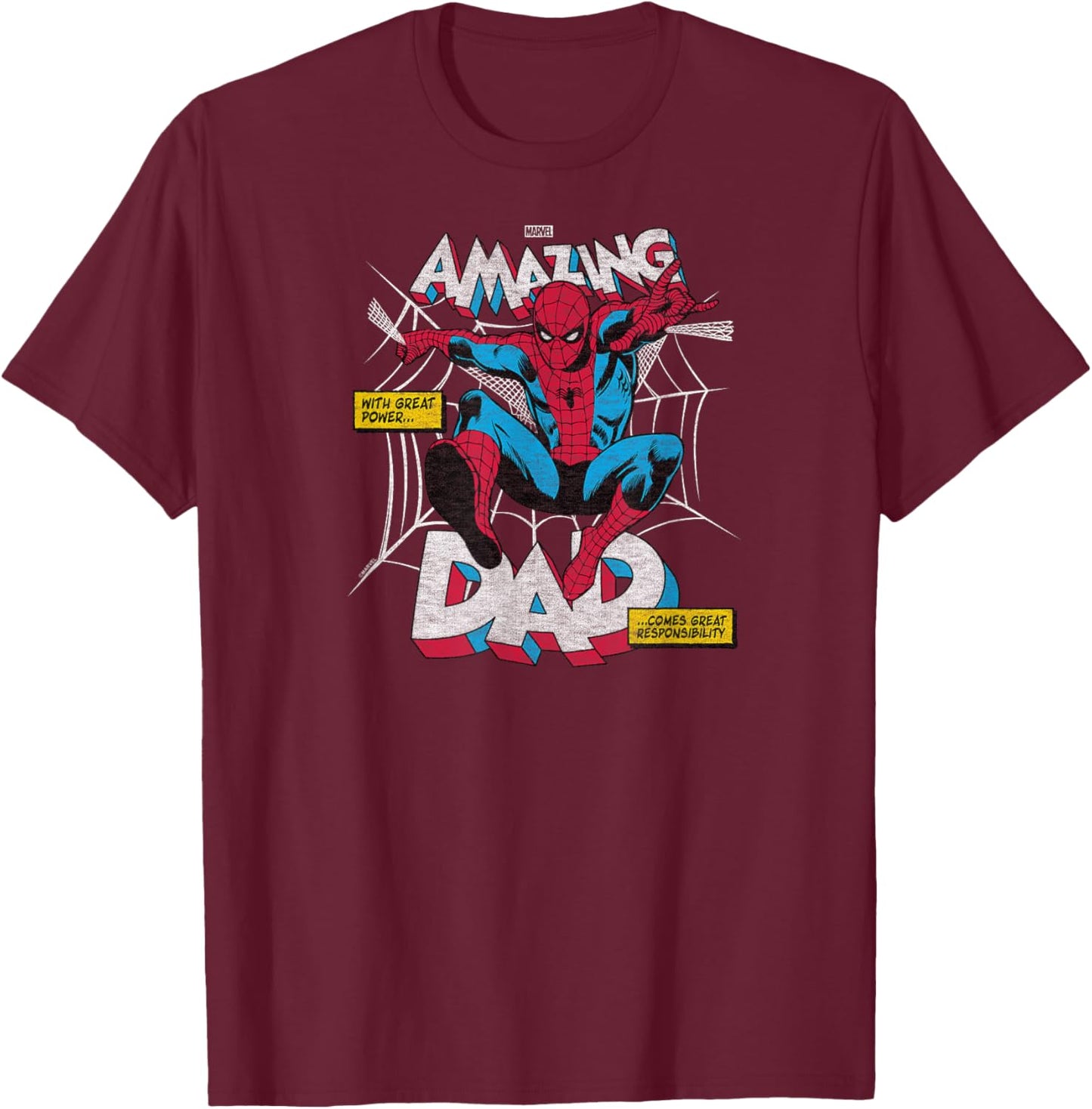 Spider-Man - Amazing Dad T-Shirt - T-Shirt | Maroon