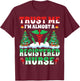 Trust Me I'm Almost Registered Nurse RN Xmas Tree Christmas T-Shirt - T-Shirt | Maroon