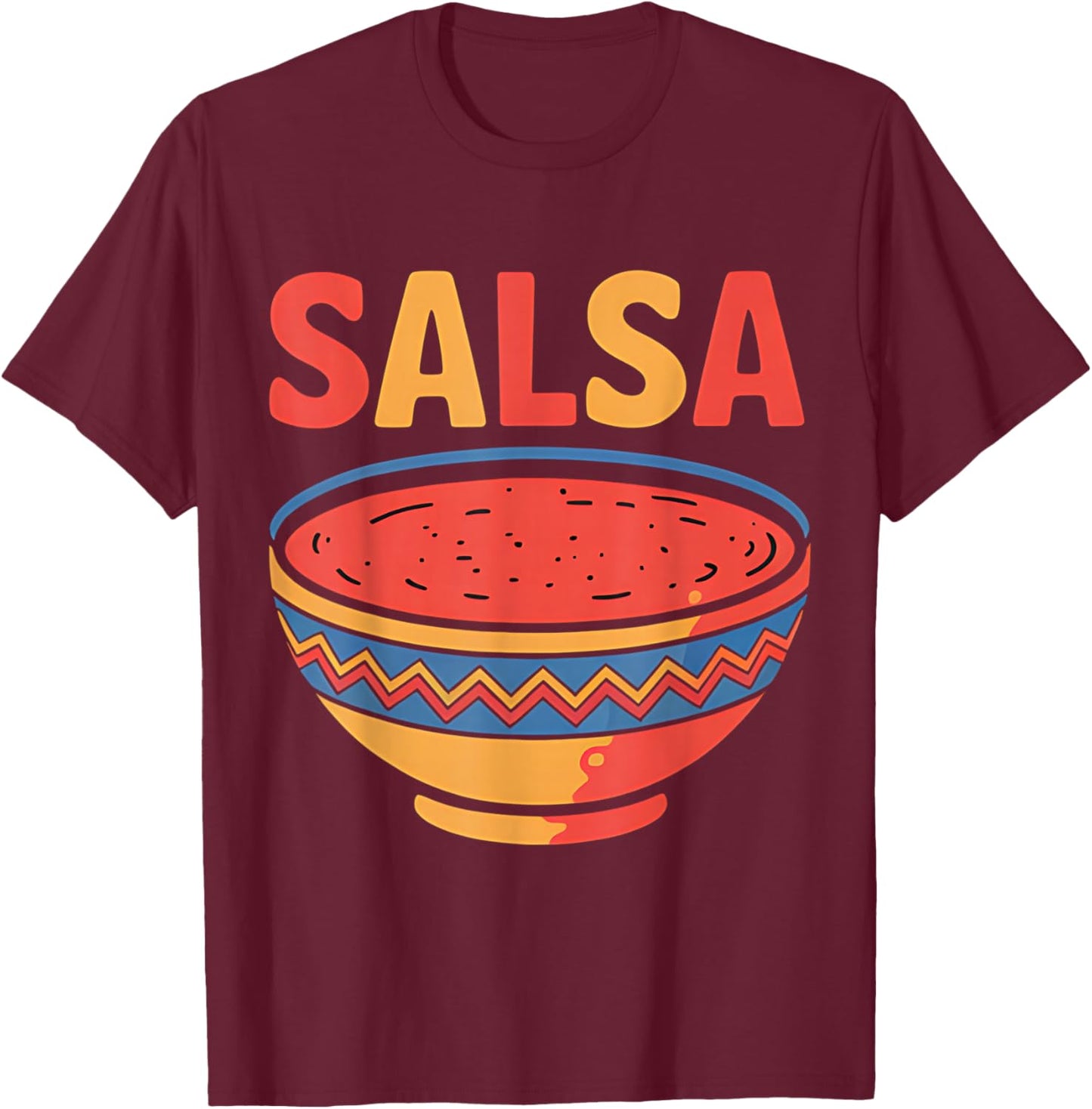 Chips and Salsa Matching Couple Cute Cinco De Mayo T-Shirt - T-Shirt | Maroon