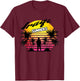 Retro Sun Iraqi Summers Veteran Gift Funny Iraq Veteran T-Shirt - T-Shirt | Maroon
