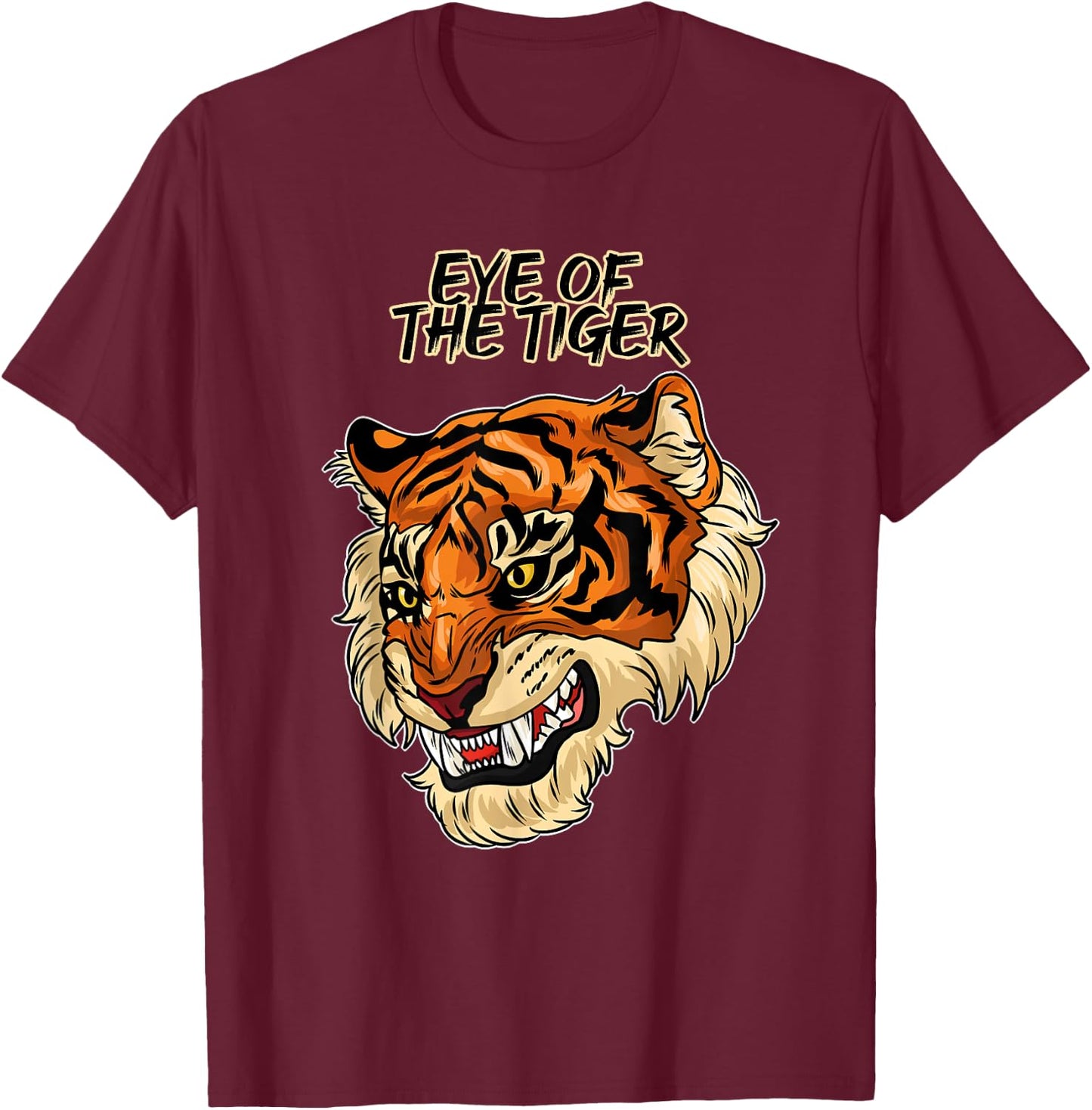 Eye Of A Tiger T-Shirt - T-Shirt | Maroon