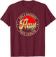 Paw Like A Grandpa Only Cooler Funny Papa Grandpa T-Shirt - T-Shirt | Maroon