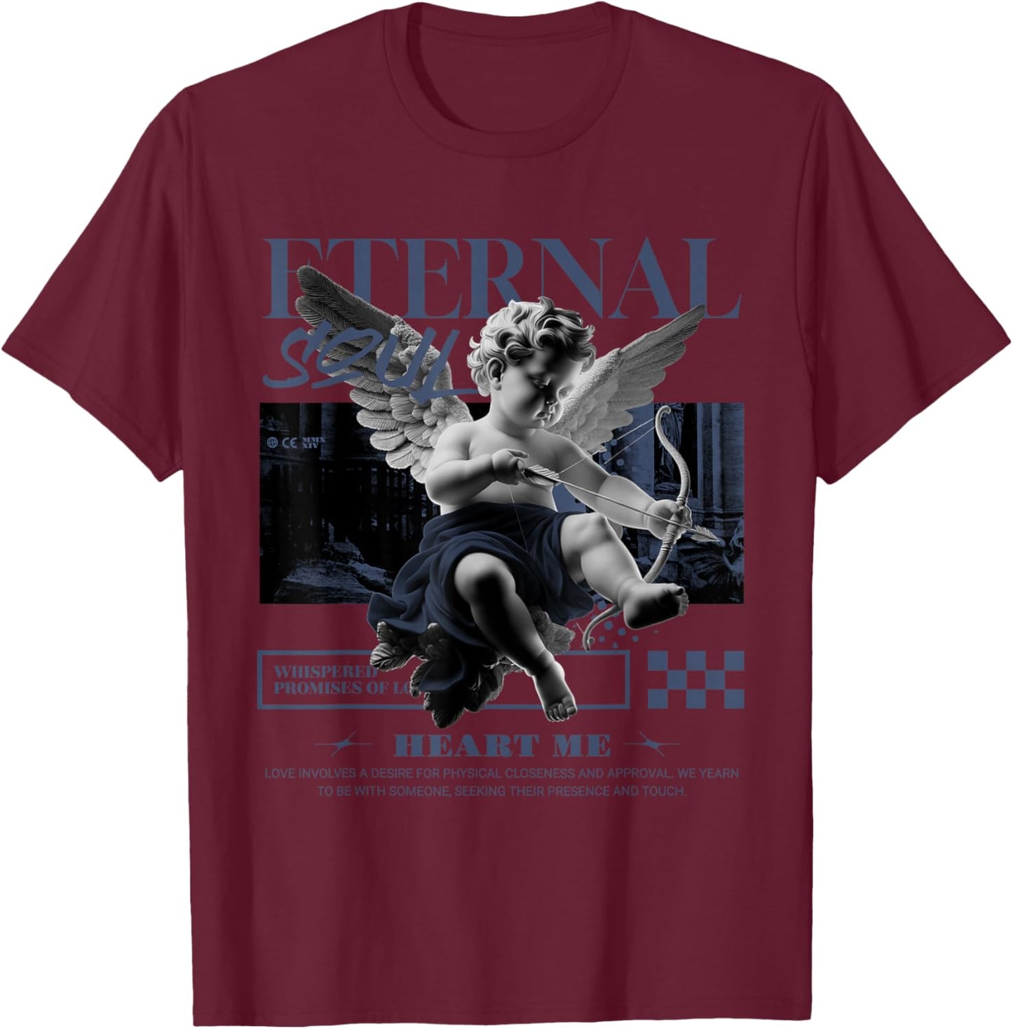 Eternal Angel Low Diffused Blue 11s Matching Men Women T-Shirt - T-Shirt | Maroon