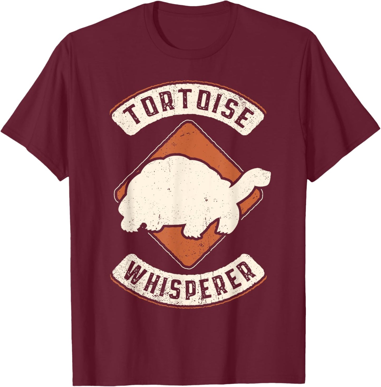 Tortoise Whisperer Vintage Classic Retro Animal Love T-Shirt - T-Shirt | Maroon