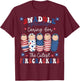 NICU Labor and Delivery Humorous Nurse 4th Of July Women Men T-Shirt - T-Shirt | Maroon