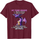 My Four Moods I Need Coffee I Need A Nap Dragon Coffee Lover T-Shirt - T-Shirt | Maroon