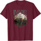 Lord of The Rings Rivendell Picture Hexagon T-Shirt - T-Shirt | Maroon