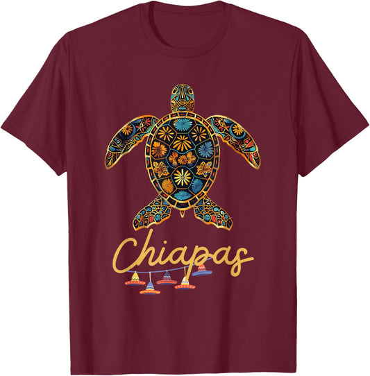 Mexico Chiapas Souvenir / Chiapas T-Shirt - T-Shirt | Maroon