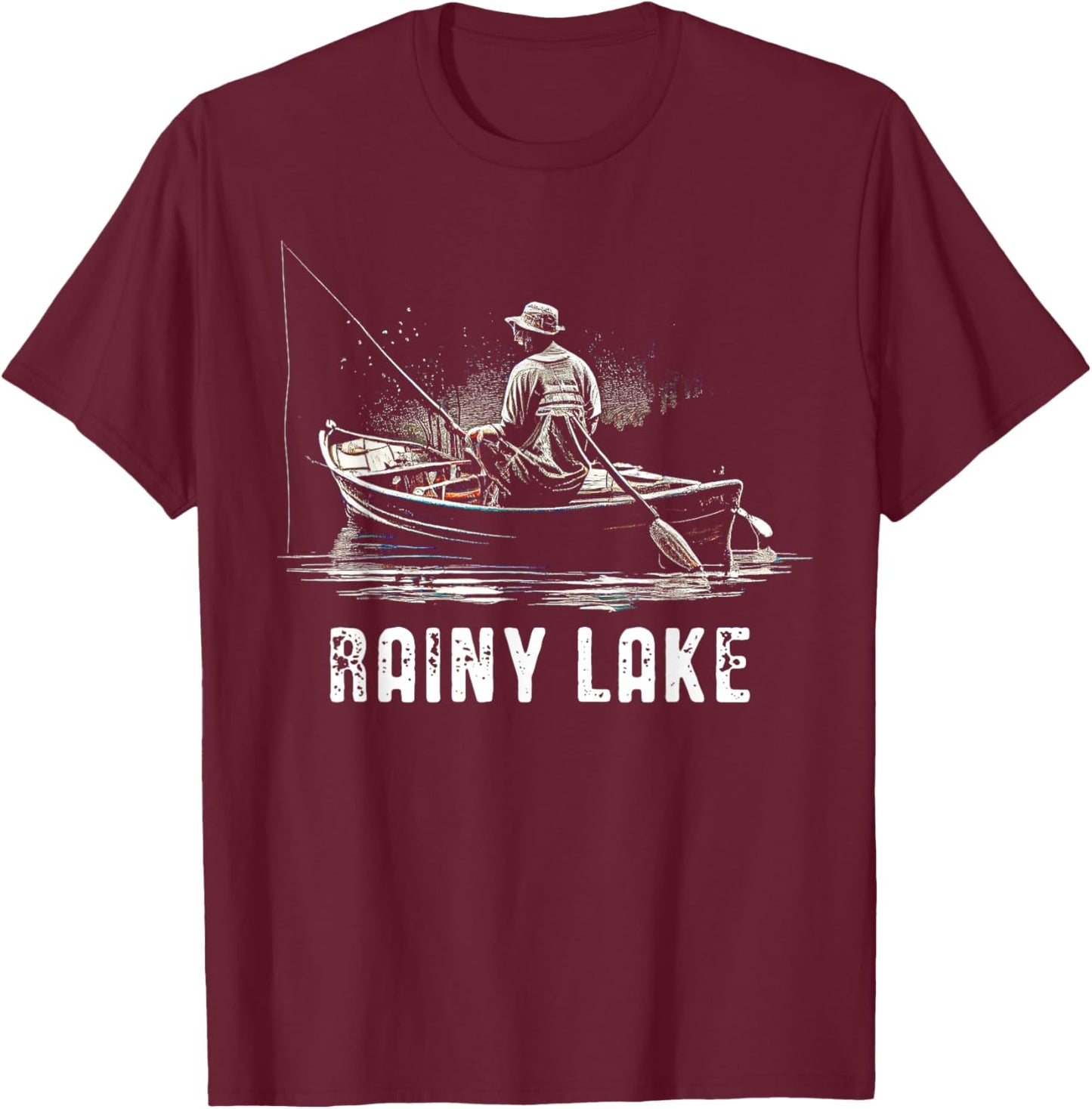 Rainy Lake T-Shirt - T-Shirt | Maroon