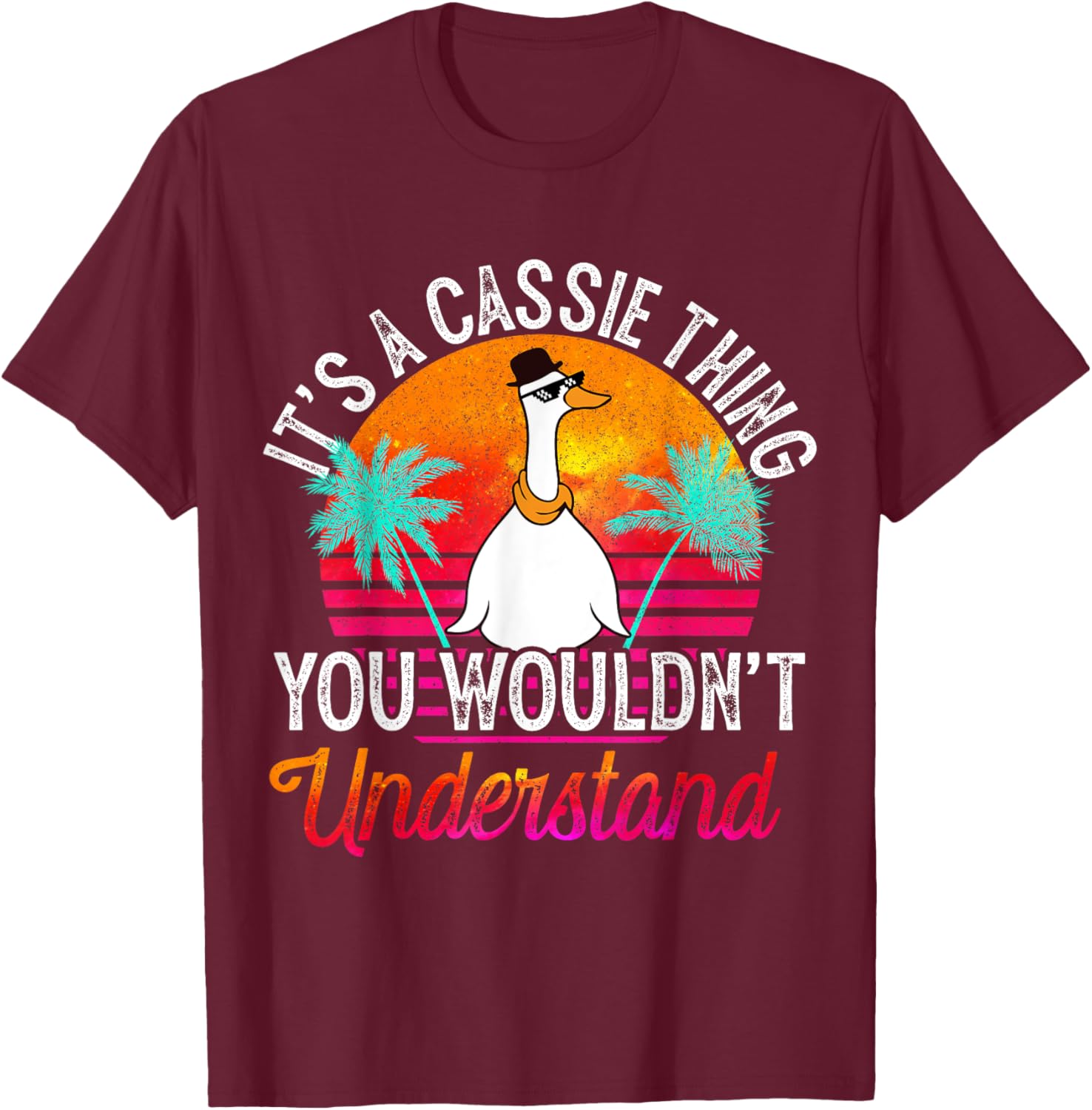 It's A Cassie Thing You Wouldn't Understand Funny Cassie T-Shirt - T-Shirt | Maroon