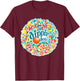 Dippin Dots - Rainbow Color Ice Cream T-Shirt - T-Shirt | Maroon