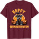 Happy Schnauzerween Schnauzer Halloween T-Shirt - T-Shirt | Maroon